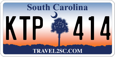 SC license plate KTP414