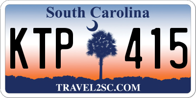 SC license plate KTP415