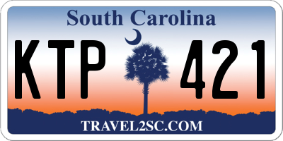 SC license plate KTP421
