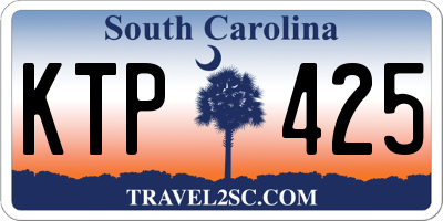 SC license plate KTP425