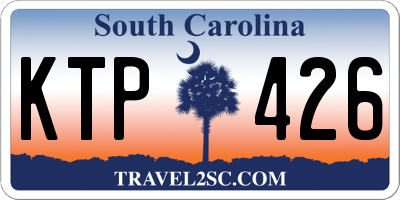 SC license plate KTP426