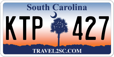 SC license plate KTP427