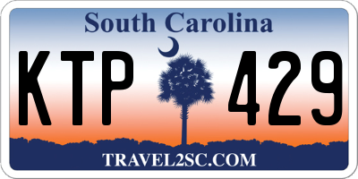 SC license plate KTP429