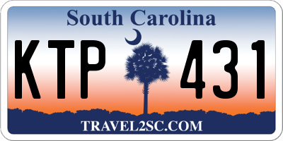 SC license plate KTP431