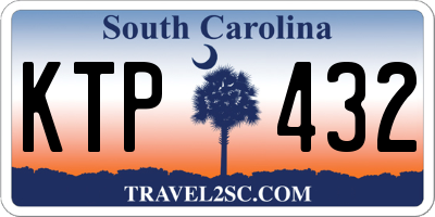 SC license plate KTP432