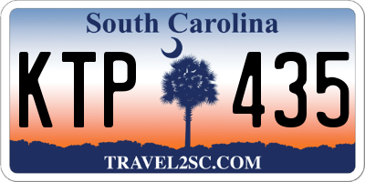 SC license plate KTP435