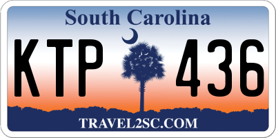 SC license plate KTP436