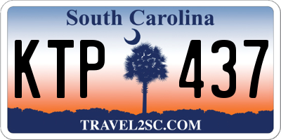 SC license plate KTP437