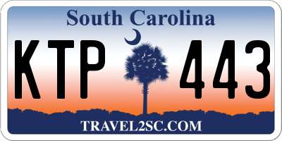 SC license plate KTP443
