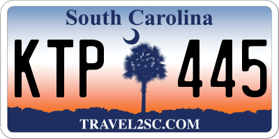 SC license plate KTP445