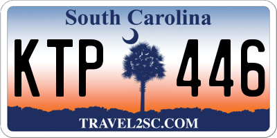 SC license plate KTP446