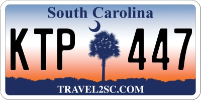 SC license plate KTP447