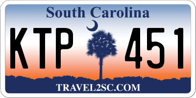 SC license plate KTP451