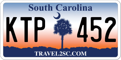 SC license plate KTP452