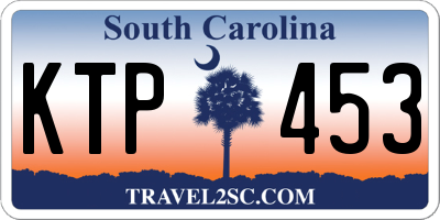 SC license plate KTP453