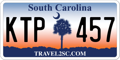 SC license plate KTP457