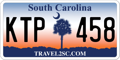 SC license plate KTP458