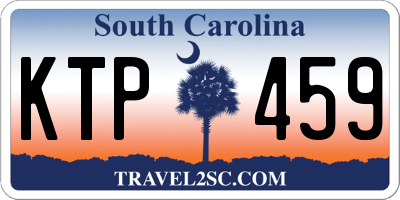 SC license plate KTP459