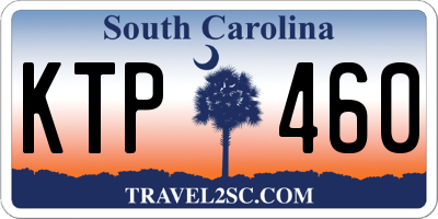 SC license plate KTP460