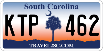 SC license plate KTP462