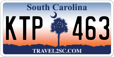 SC license plate KTP463