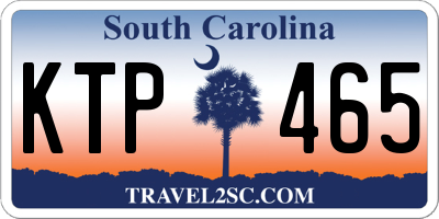 SC license plate KTP465