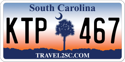SC license plate KTP467
