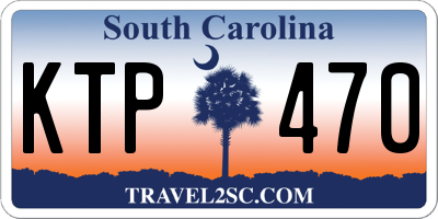 SC license plate KTP470