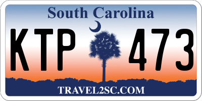SC license plate KTP473