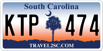 SC license plate KTP474