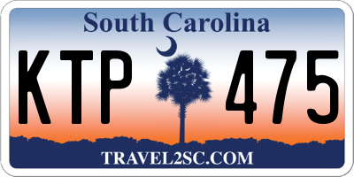 SC license plate KTP475