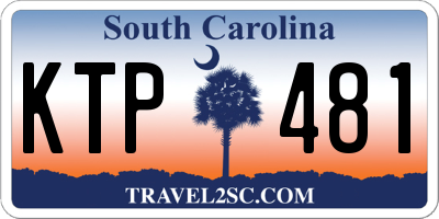 SC license plate KTP481