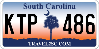 SC license plate KTP486