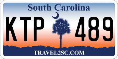 SC license plate KTP489
