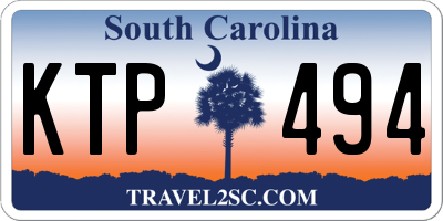 SC license plate KTP494