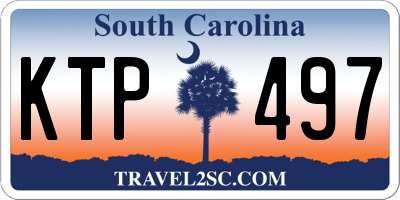 SC license plate KTP497