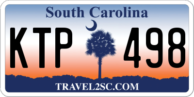 SC license plate KTP498