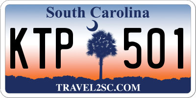SC license plate KTP501
