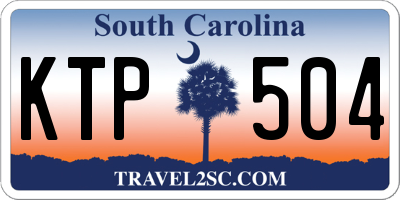 SC license plate KTP504