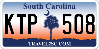 SC license plate KTP508