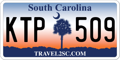 SC license plate KTP509