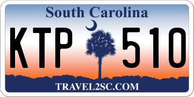 SC license plate KTP510