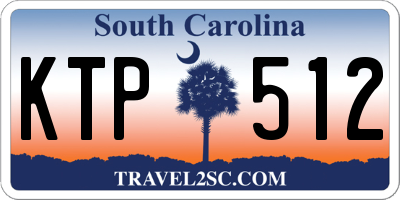 SC license plate KTP512