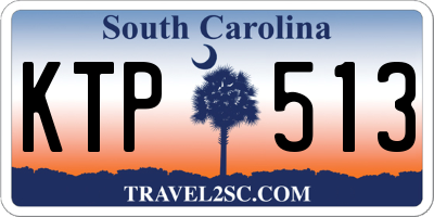 SC license plate KTP513