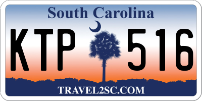 SC license plate KTP516