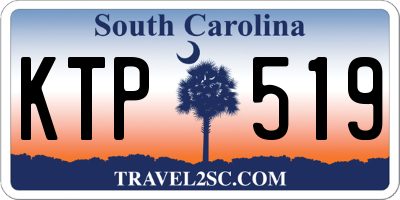 SC license plate KTP519