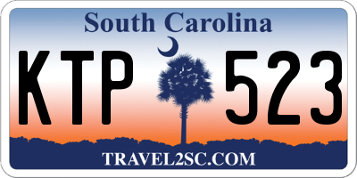 SC license plate KTP523