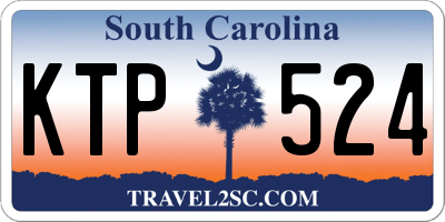 SC license plate KTP524