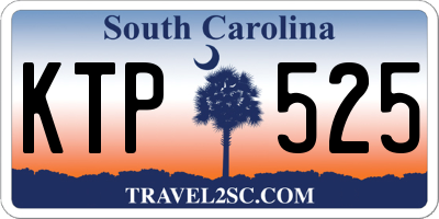 SC license plate KTP525