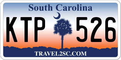 SC license plate KTP526